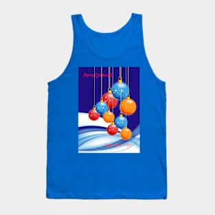 Christmas balls and snow Tank Top